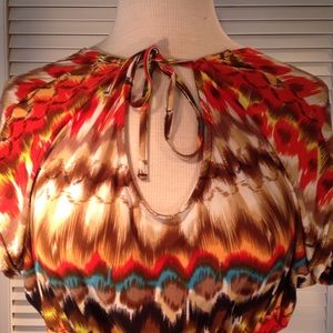 Women's blouse small/medium win win multicolored